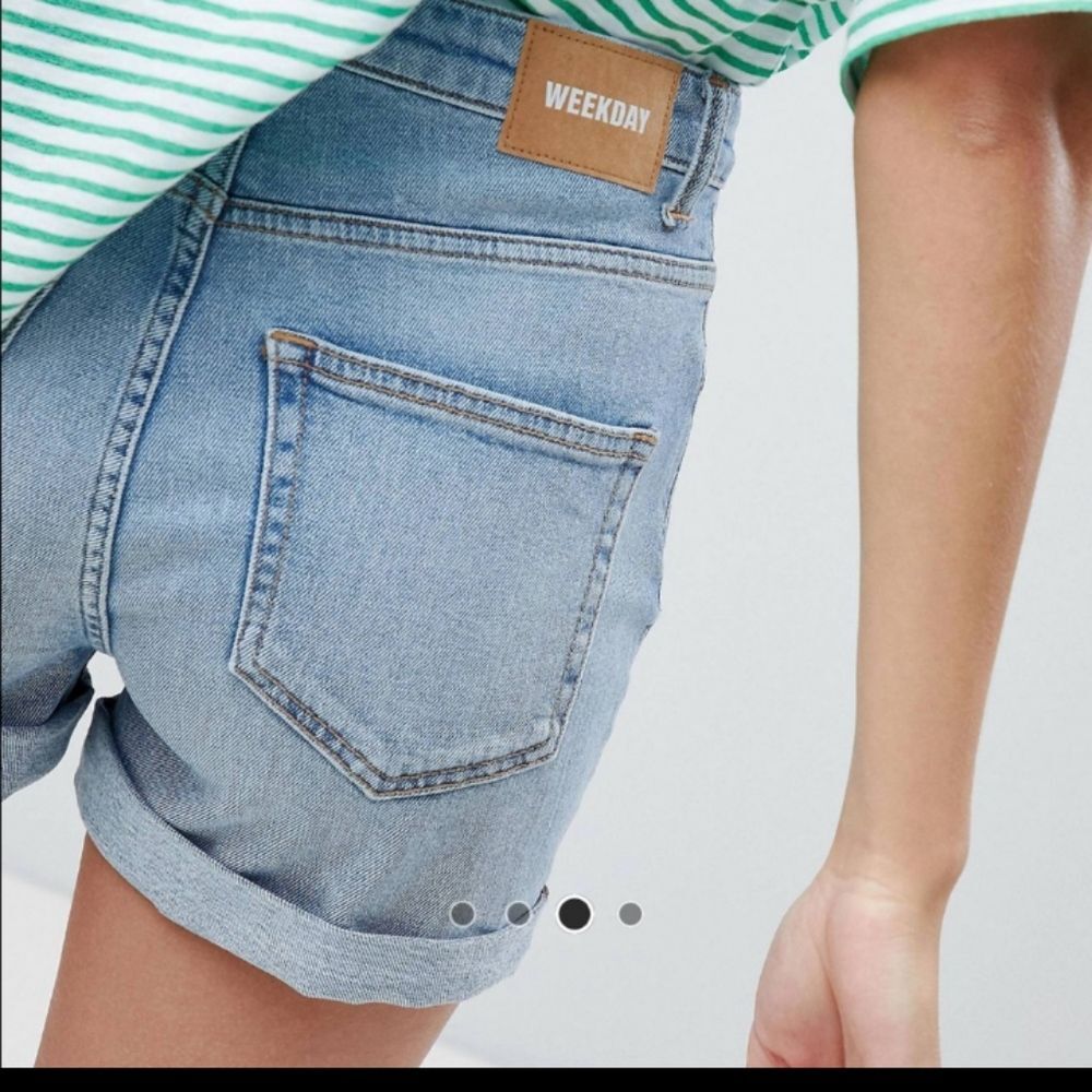 Weekday Denim Roll-up  Shorts sz 34